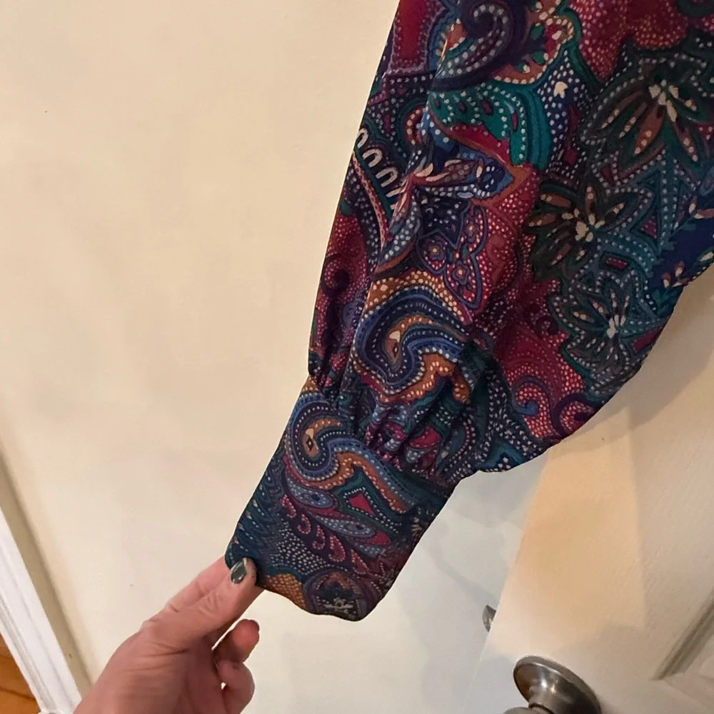 VINTAGE LIZ CLAIBORNE PAISLEY SILK DRESS
GORGEOUS CONDITION LIKE NEW 😍 - Picture 6 of 7